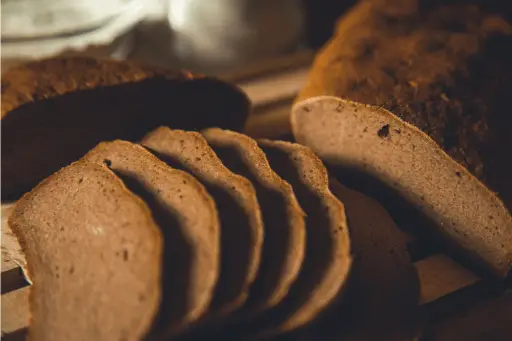 Slices of brown bread