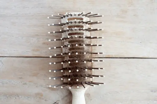 Comb with hair loss