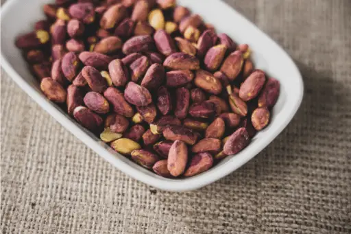 Peanuts in plate