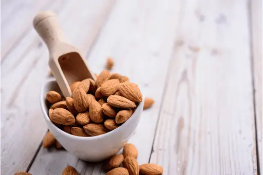 Almonds in a bowl