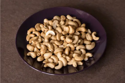 Cashews in plate