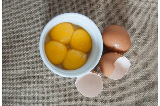 Egg yolk in a bowl