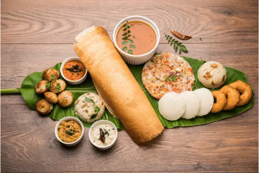 Group of south Indian dishes