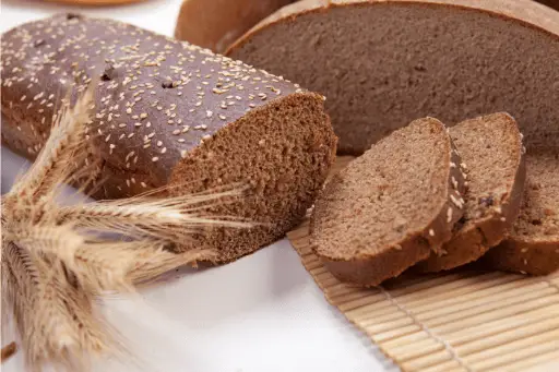 Pieces of brown bread