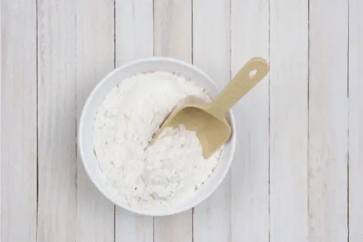 Maida or refined flour in bowl