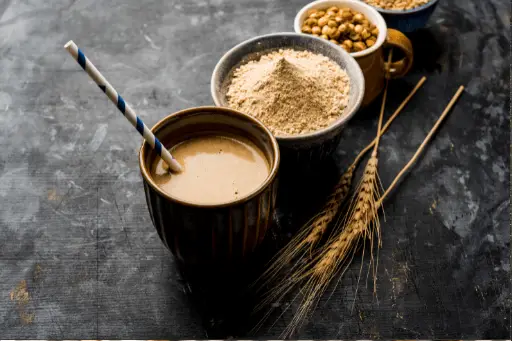 Sattu drink and powder