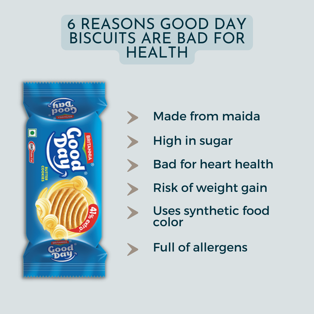 Good day biscuits are bad for health