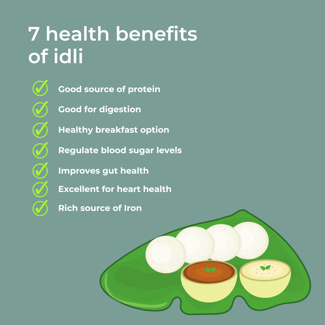 Health benefits of Idli