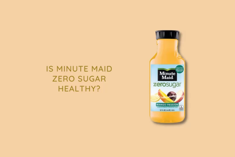 Is minute maid zero sugar healthy
