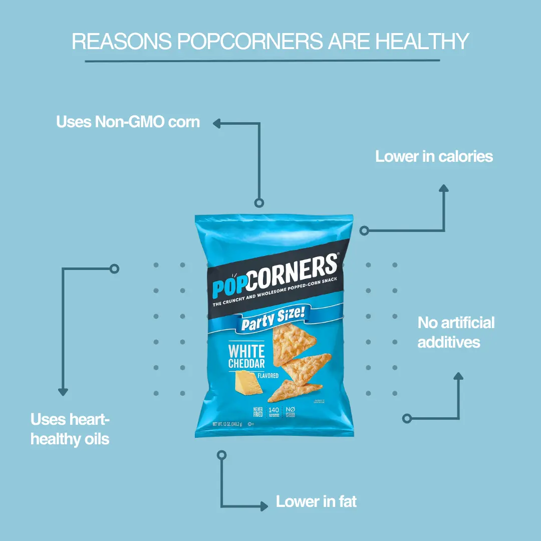 Popcorners are healthy to eat
